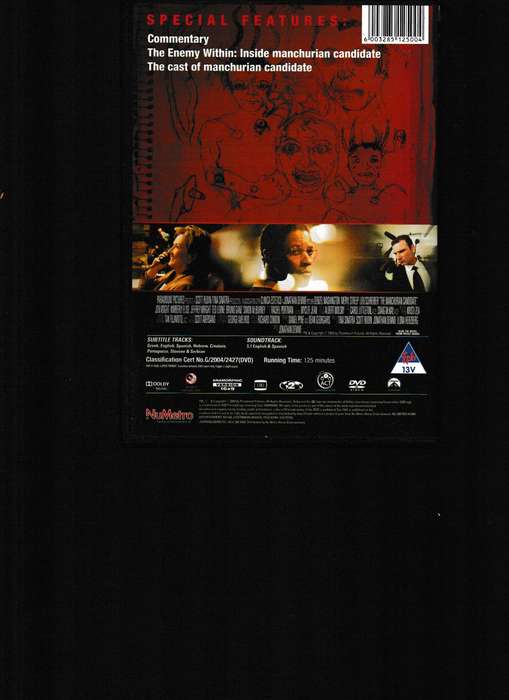 THE MANCURIAN CANDIDATE DVD