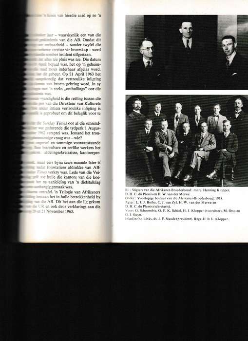 DIE AFRIKANER-BROEDERBOND: EERSTE 50 JAAR
