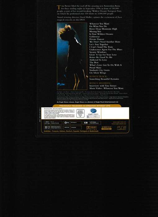 TINA TURNER COLLECTOR'S EDITION, 3 DVD BOX SET