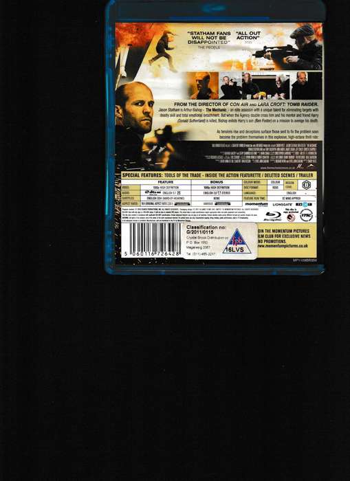 THE MECHANIC BLU RAY