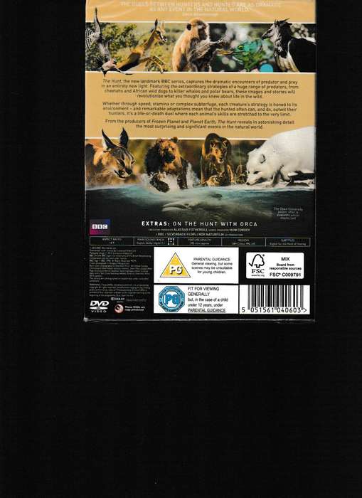 THE HUNT, NOTHING IS CERTAIN DVD