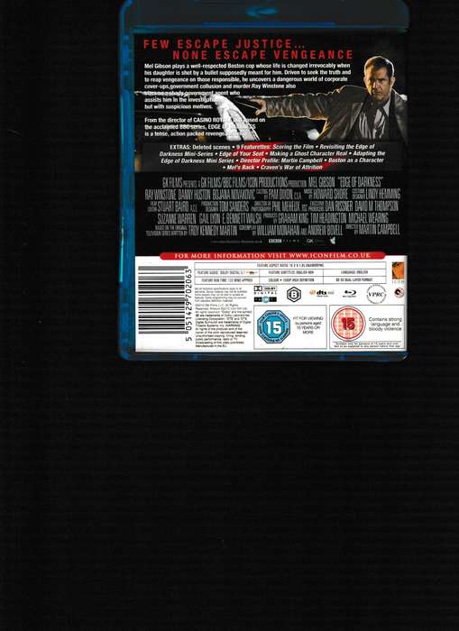 EDGE OF DARKNESS BLU RAY