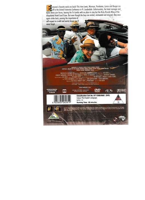 REVENGE OF THE NERDS II, NERDS IN PARADISE DVD (NEW, SEALED)
