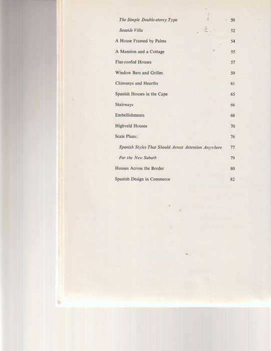 SPANISH HOUSES OF SOUTH AFRICA by HEIN WICHT