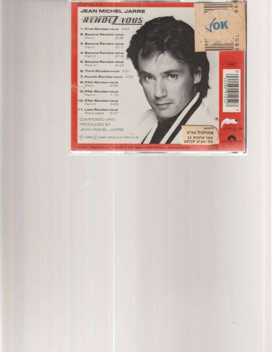 JEAN MICHEL JARRE, RENDEVOUS CD