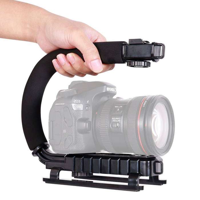 C Shape Bracket Handle Grip Stabilizer for Video/Canon DSLR Camera