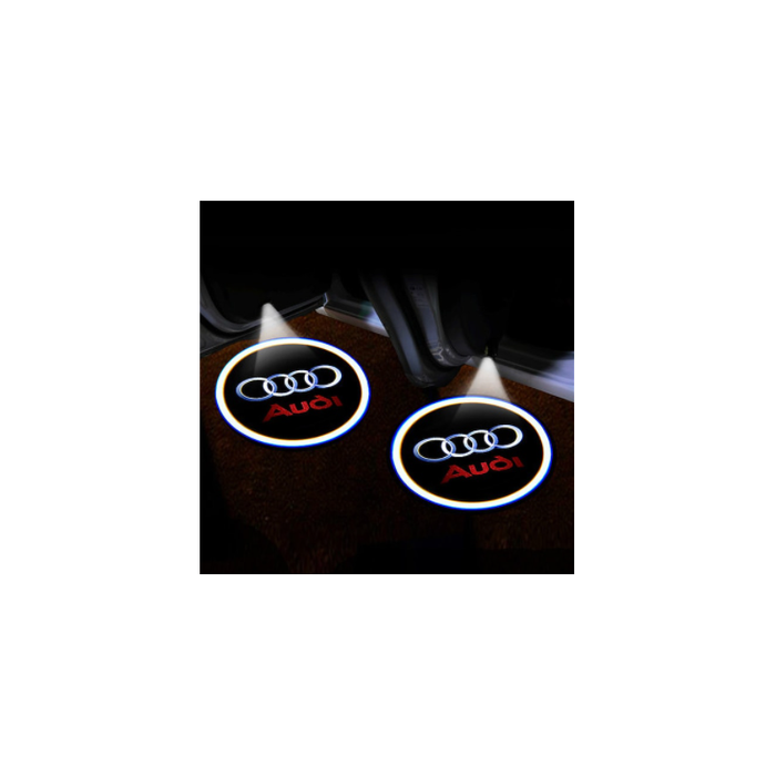 2PCS 3D Wireless Car Door LED Projector Lights - Audi
