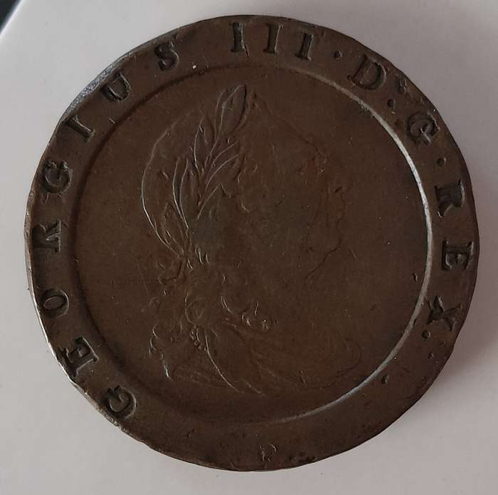 1797 2 pence coin