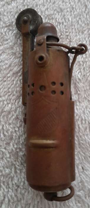 Bowers Surefire Round Tube Style Trench Lighter, Brass, Kalamazoo Michigan