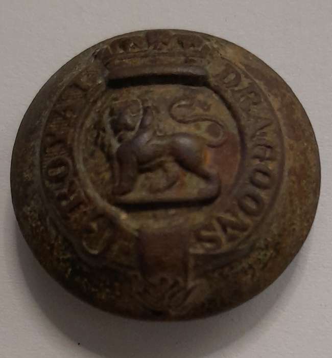 Royal Dragoons Anglo Boer War Tunic button