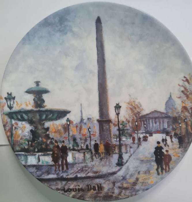 LIMOGES FRANCE "LA PLACE DE LA CONCORDE" PLATE