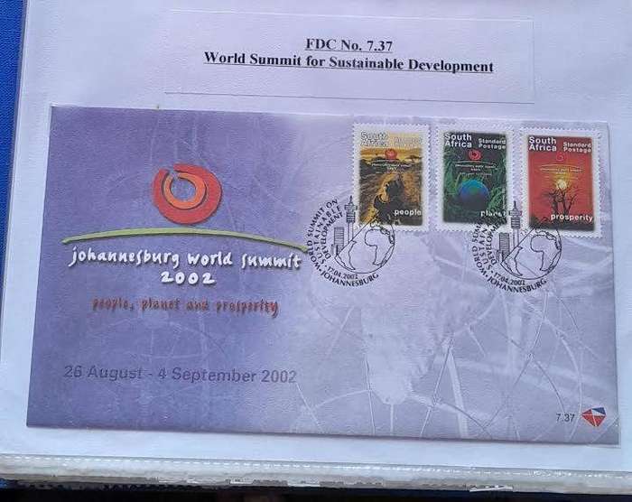 South Africa FDC No 7.37  World Summit For Sustainable Development