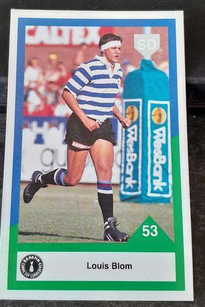 Sports Deck Rugby Card Louis Blom