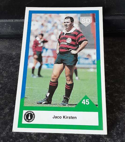 Sports Deck Rugby Card Jaco Kirsten