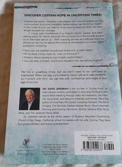 Living with confidence in a Chaotic World-Dr.David Jeremiah.