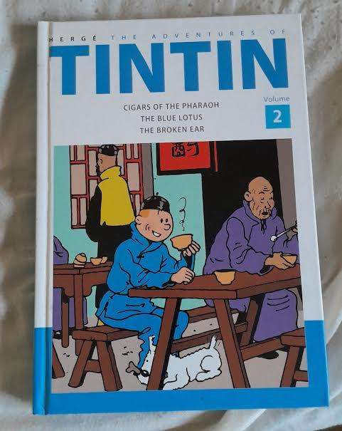 Tintin Hardcover 3 in 1 . Cigars of the Pharoah ,The Blue Lotus,The Broken Ear.