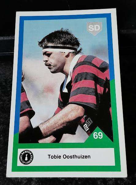 Sports Deck Rugby Card Tobie Oosthuizen