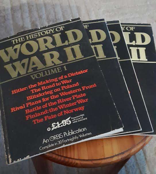 The History of World War II Volumes 1,4,5,6 magazines.