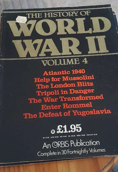 The History of World War II Volumes 1,4,5,6 magazines.