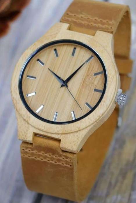 Bamboo Wrist Watch With Gift Box
