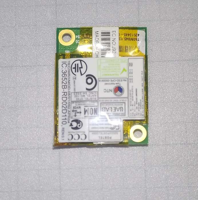 (D)DELL - Laptop Internal Anatel MOdem 3652B-RD02D110