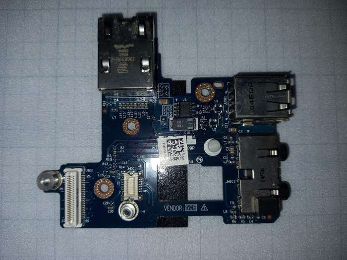 (D)Dell Latitude E6400 Laptop USB Audio LAN Board - JBL00 LS-3809P