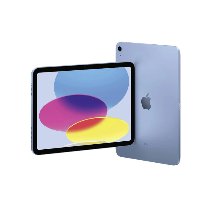 Apple iPad 10th Gen 64GB Wifi + Cellular - Blue - w/ Keyboard pouch - USB-C Cable