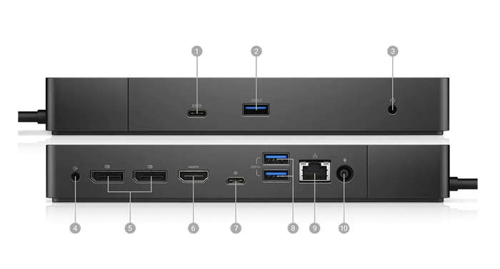 Docking Station with 130W Original Dell Power Adaptor