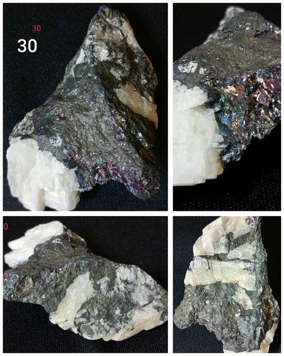 Bornite/Quartz/Peacock Ore - Tsumeb