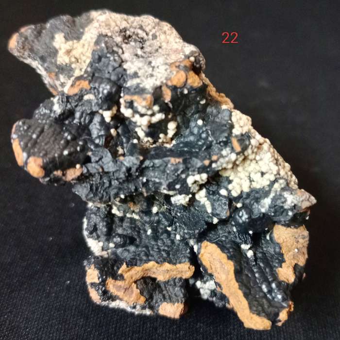 Acanthite/Calcite Crystals