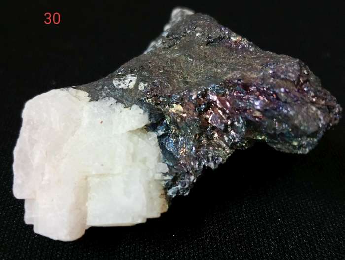 Bornite/Quartz/Peacock Ore - Tsumeb