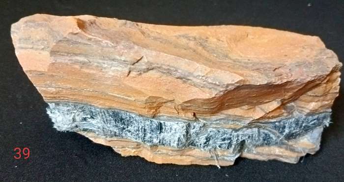 Tiger's Eye, yellow, raw over Crocidolite