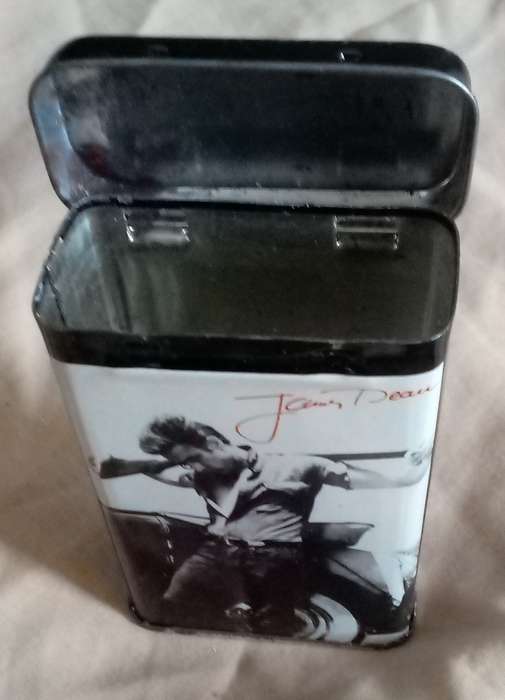 Vintage James Dean Metal Cigerette Box, Cigerette Tin Box,1980s