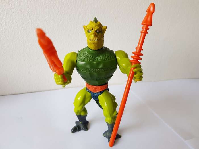 ORIGINAL WHIPLASH ACTION FIGURE FROM 1981 & MEMBER OF THE EVIL WARRIORS - MASTERS OF THE UNIVERSE.
