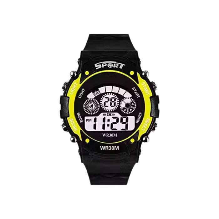 Digital Waterproof Sport Watch  LED Display, Alarm, Stopwatch, Backlight  WR30M