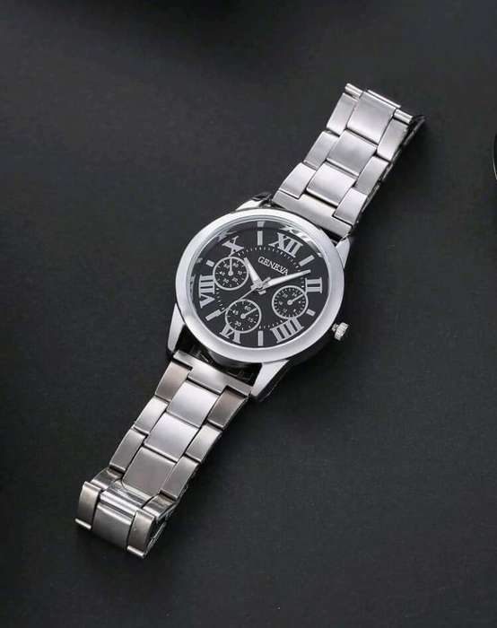 Classic silver wristwatch