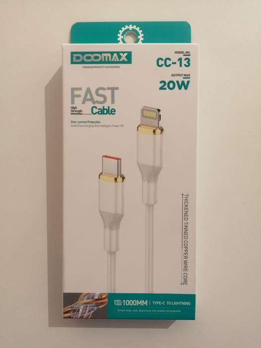 Type-C to iPhone Fast Charging Cable  20W, 1 Meter