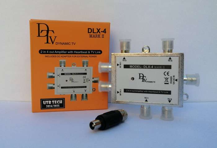 2 in 4 out amplifier with heartbeat and tv link