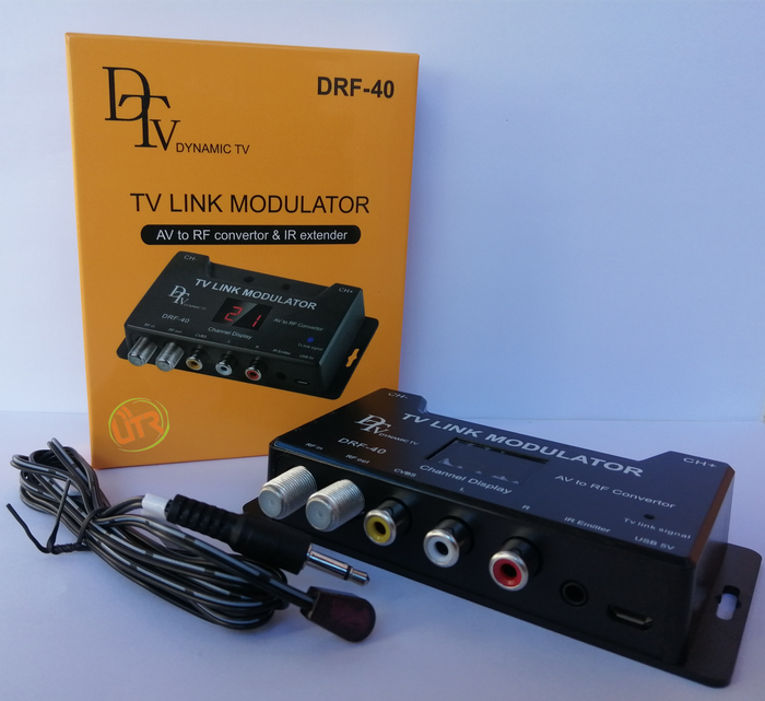 TV Link Modulator  AV to RF Converter & IR Extender