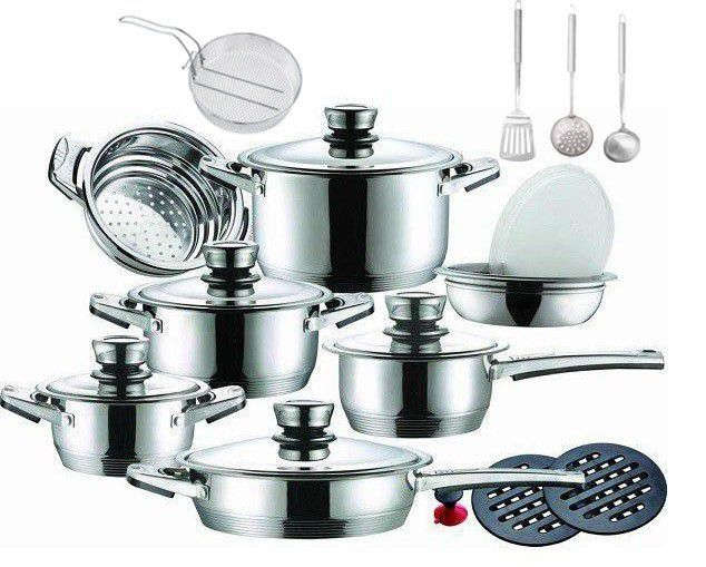 21-Piece Stainless Steel Cookware Set