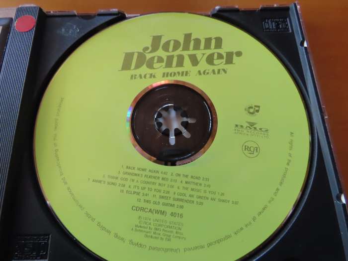 CD - John Denver - Back Home Again