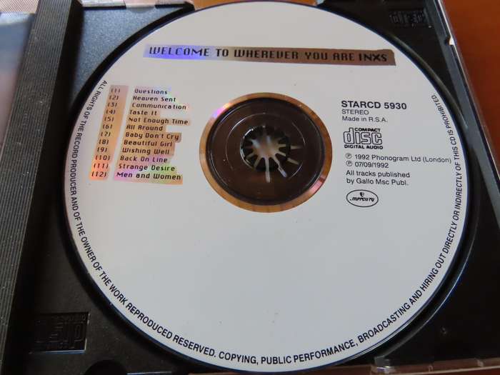 CD - Inxs - Welcome to Wherever You Are