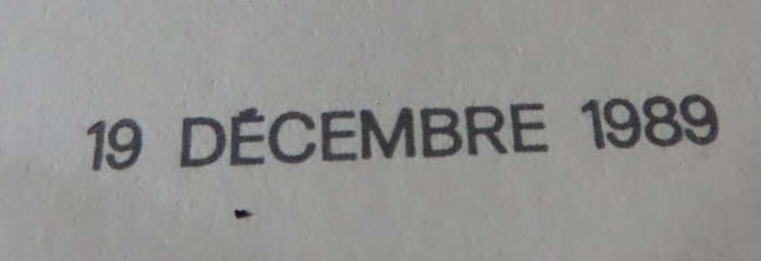 Grace Jones - Autographed Air France Concorde Menu 19 December 1989