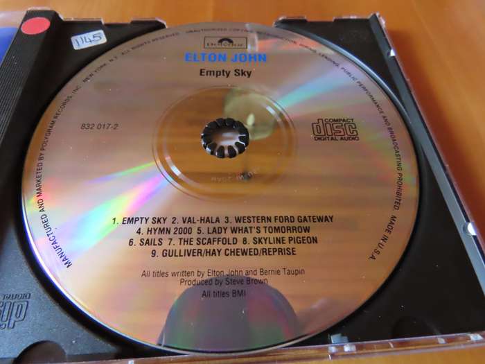 CD - Elton John -Empty Sky