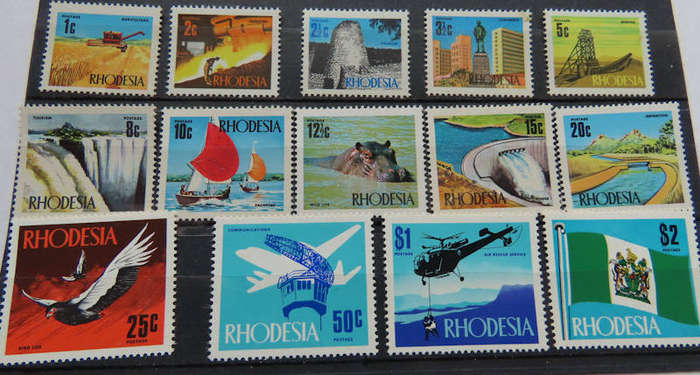 Rhodesia - 1970 Definitive Set MNH