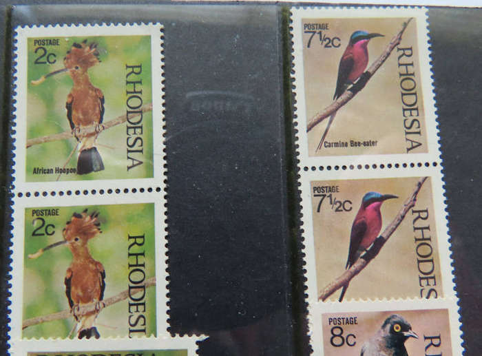 Rhodesia - 1971 Pairs of Birds of Rhodesia  MNH