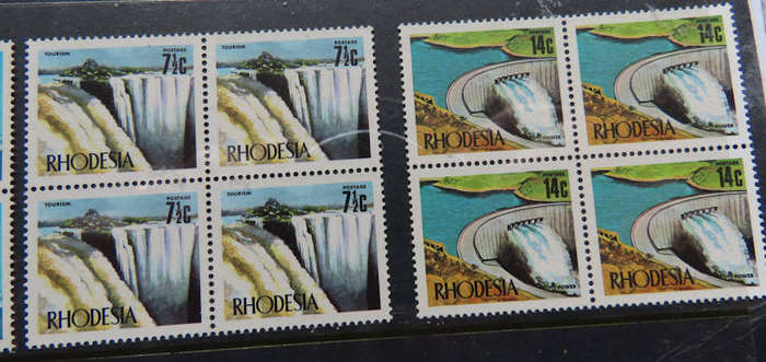 Rhodesia - 1973 Definitive Set Additional Values MNH - Blocks of 4