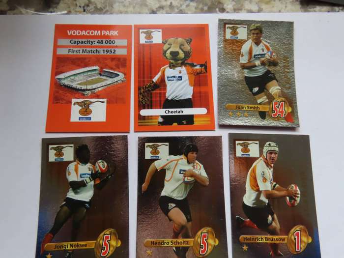 Rugby - 27 Cheetas Cards