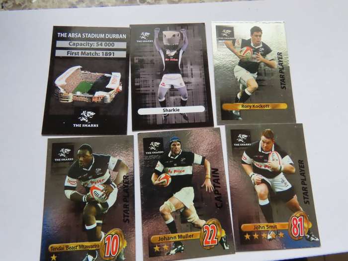 Rugby - 30 Sharks Cards