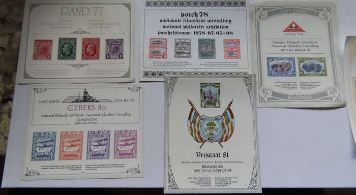 South Africa and South West Africa - National Philatelic Items 1977 to 1981
